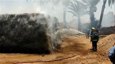 البيئة تتمكن من إخماد قمينة طوب بمحيط نجع حمادى 