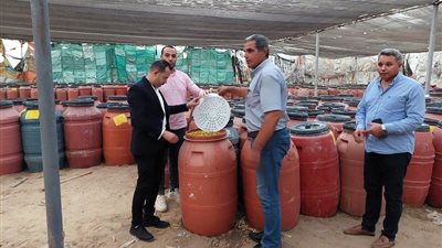 ضبط 300 طن مخللات داخل مصنع غير مرخص بالبحيرة 