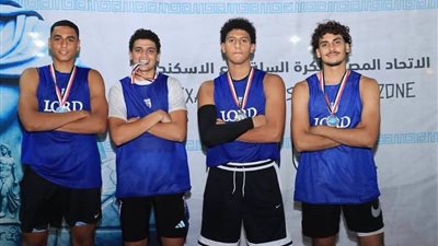 شباب سلة سموحة يحصل علي المركز الثاني ببطولة 3×3