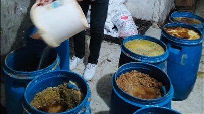 مخالفات غذائية في 3 مراكز بالشرقية..  التحفظ على أكثر من 4 أطنان من المضبوطات