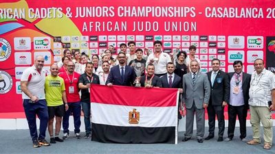 بطل سموحة  يتوج مع منتخب مصر ببطولة الفرق المختلطة للجودو
