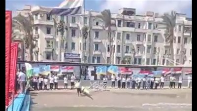 موكب الزهور وعروض الباراموتور والوحدات البحرية تزين احتفالات الإسكندرية بعيدها القومي الـ74