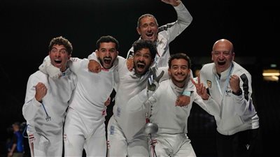 منتخب المبارزة يهزم إسرائيل ويتوج ببرونزية بطولة العالم للفرق في إنجاز تاريخي