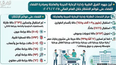 المنظومة الصحية بالشرقية تتعامل مع أكثر من مليون حالة خلال عام
