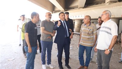 محافظ القليوبية يتابع أعمال تطوير أنفاق شارع الرشاح 
