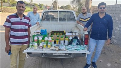 تموين الفيوم تضبط مبيدات منتهية الصلاحية وغير مسجلة بوزارة الزراعة 