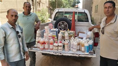 ضبط أدوية بيطرية منتهية الصلاحية وغير صالحة للاستخدام بالفيوم 