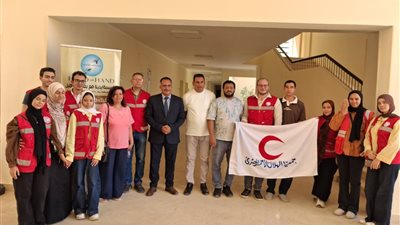 قافلة طبية للهلال الأحمر المصري للأطراف الصناعية بالمنيا 