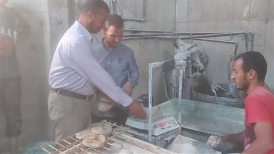 ضبط مخبز بدون ترخيص وتحرير محاضر ضد تجار بالفيوم 