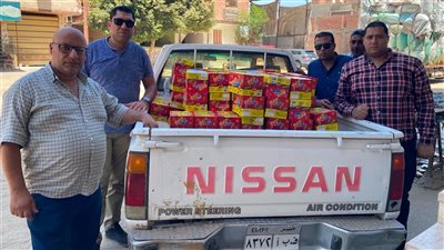ضبط 6900 عبوة مشروب سكري مجهول المصدر بالفيوم 