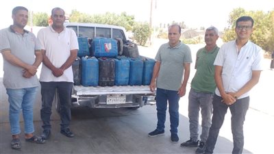 ضبط 650 لتر بنزين قبل بيعه في السوق السوداء بالفيوم 