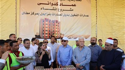 الأعمال الإنشائية لـ«عمارات النخيل» تتقدم بخطى ثابتة نحو تسليم الوحدات لأهالي مطاي