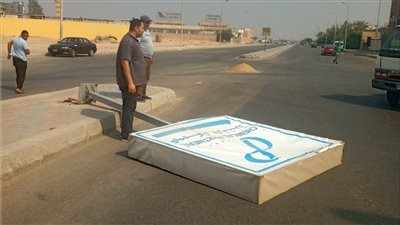 حملة ميدانية تطيح بـالإعلانات مخالفة في العاشر من رمضان