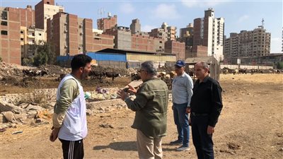 إخلاء واجهة محافظة الدقهلية من حظائر الماشية عقب جولة المحافظ