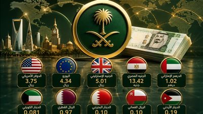 سعر الريال السعودي أمام العملات العربية والعالمية اليوم الجمعة 14 أغسطس 2026