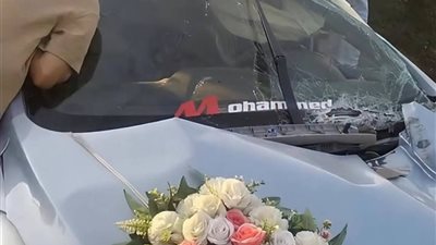 الزغاريد تحولت لصراخ.. قطار يصطدم بسيارة عروسين على مزلقان سنجرج بالمنوفية