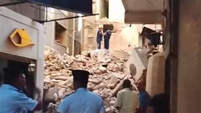 دون إصابات.. انهيار منزل خالي من السكان شرقي الإسكندرية 