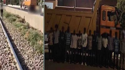 القبض على 14 أجنبيًا قفزوا من سيارة نقل هربًا من كمين أمني بأسوان