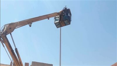 استمرار أعمال الصيانة الدورية لإنارة الشوارع بحدائق أكتوبر