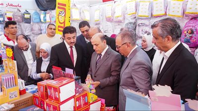 محافظ الغربية يفتتح معرض «أهلاً مدارس» بطنطا