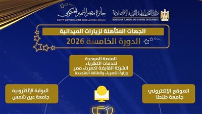 المنصة الموحدة لخدمات الكهرباء تتأهل لجائزة مصر للتميز الحكومي 2026