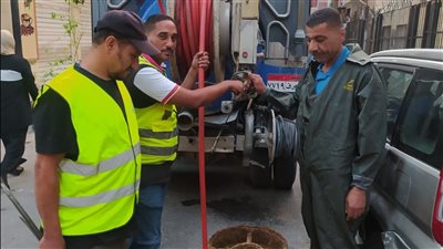 انتهاء تطهير شبكات الصرف الصحي بقطاع بورسعيد
