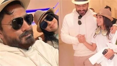 تامر حسني يغني مع ابنته تاليا في حفل رأس الحكمة.. لحظة تخطف الأنظار