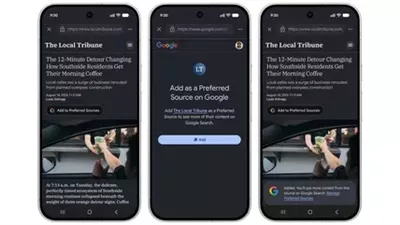 Google تتيح إضافة مصادر الأخبار المفضلة إلى البحث