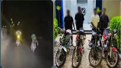 ضبط المتهمين بأداء حركات استعراضية بالدراجات النارية في المنوفية