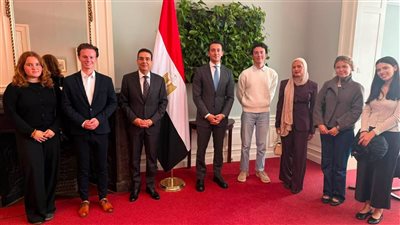 سفير مصر في لاهاي يستقبل طلاب جامعة لايدن