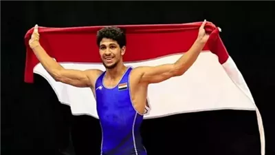 محمد حسن يتوج بذهبية المصارعة ويمنح مصر الذهبية الثانية