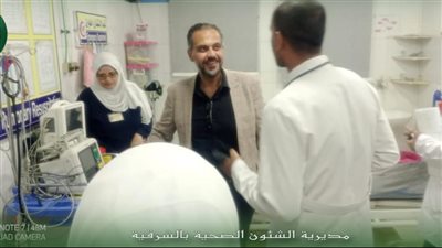 متابعة ميدانية لخدمات المرضى وأعمال التطوير بمستشفيي منيا القمح والسعديين