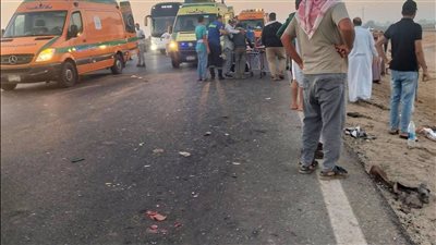 طريق الموت يخطف براءة الأطفال.. 10و14 سنة ضمن مصابي حادث الدواويس بالإسماعيلية