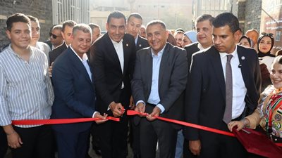 محافظ القليوبية وزير الشباب يفتتحان عدد من المنشآت الرياضية بقليوب