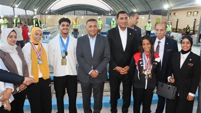  محافظ القليوبية ووزير الشباب يفتتحان عددًا من المنشآت الرياضية بنادي العبور الرياضي