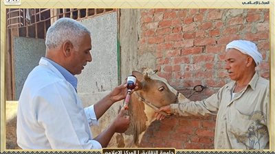 طب بيطري الزقازيق تفحص 2607 حالات من الحيوانات والطيور بأبو كبير