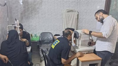 محافظ الجيزة يتابع قافلة رمد مجانية بأبو النمرس لخدمة 350 مريضًا