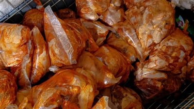 ضبط ربع طن دواجن فاسدة داخل مطعم بطنطا