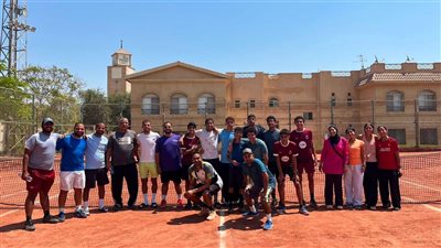 صيد اكتوبر يفوز على الجزيرة في دورى الاندية للتنس 16 سنة ناشئين
