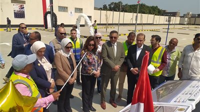 وزيرة التنمية المحلية تفتتح مشروع إنشاء أول حضانة متطورة ومتكاملة لتجميع السيارات المضبوطة بالخانكة