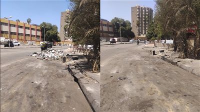 حملات مكثفة لرفع المخلفات وتحسين المظهر الحضاري بشوارع الجيزة