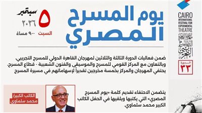 كلمة الكاتب محمد سلماوي في افتتاح احتفالية القومي بالتعاون مع مهرجان القاهرة للمسرح التجريبي