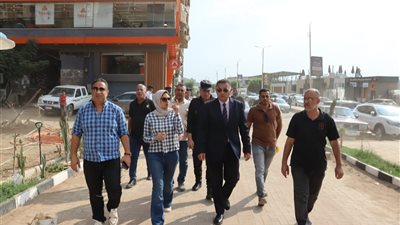 محافظ القليوبية يتفقد منطقة «آخر الفلل» أمام نادي جويل للقوات المسلحة ببنها