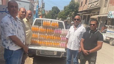 ضبط 264 عبوة عصير مجهولة المصدر قبل بيعها بالفيوم 