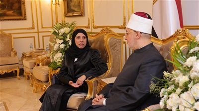 مفتي الجمهورية يلتقي المديرة التنفيذية لمعهد الدوحة الدولي للأسرة