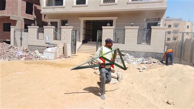 جهاز حدائق أكتوبر يتصدى لمخالفات البناء  