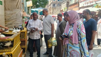 حملات مكثفة لرفع الإشغالات والتعديات بحي شرق أسيوط