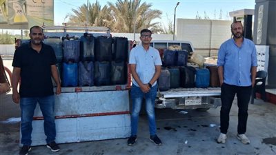 ضبط 2500 لتر مواد بترولية قبل بيعها بالفيوم 