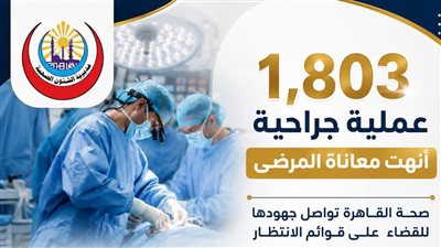 1,803 عملية جراحية تُنهي معاناة المرضى.. صحة القاهرة تسعى للقضاء على قوائم الانتظار