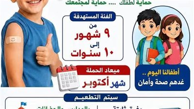 صحة الغربية تستعد لتنفيذ الحملة القومية للتطعيم ضد الحصبة الألمانية 